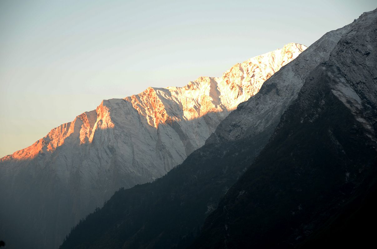 04 Looking Down The Valley To Sunrise On A Ridge Of Gurja Himal Just After Leaving Italy Base Camp Towards Darbang Around Dhaulagiri 